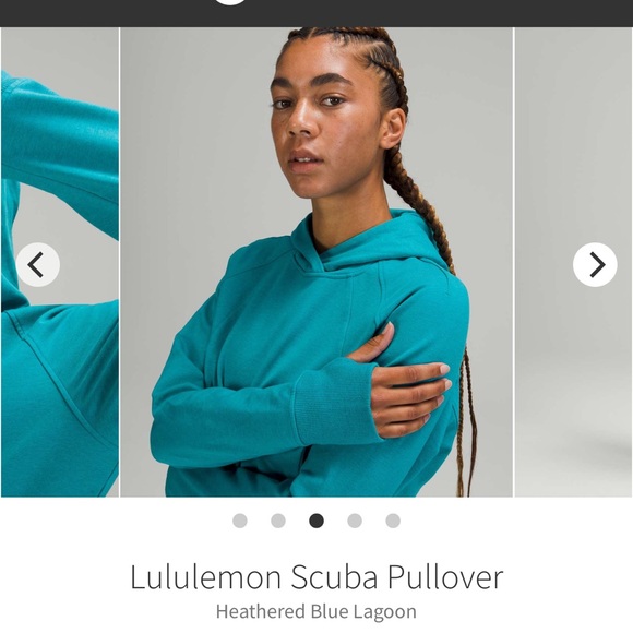 NEW with tags Lululemon Scuba Pullover Heathered Blue Lagoon - Picture 11 of 12